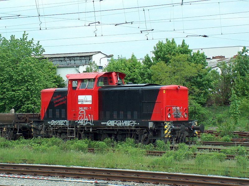 EBSG 346 502-7 im Bf Weimar; 10.05.2009 