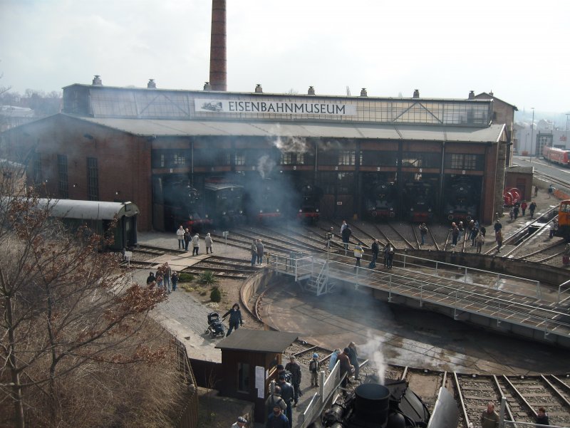 Das diesj�hrige Kleine Dampflokfest im Dresdner Museums-BW Altstadt (von der