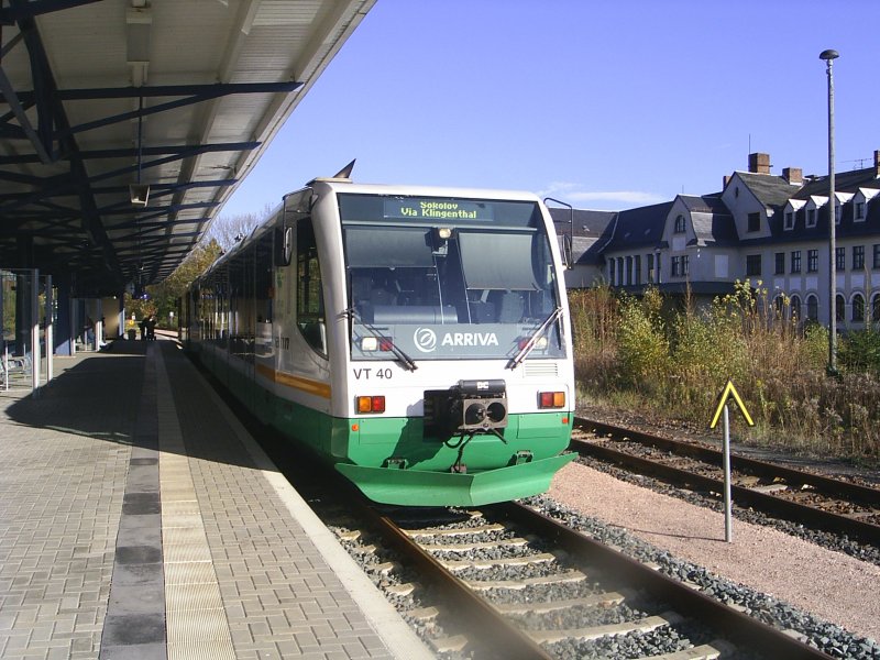 VT40 als VBG83121 in Falkenstein, 20.10.08. 