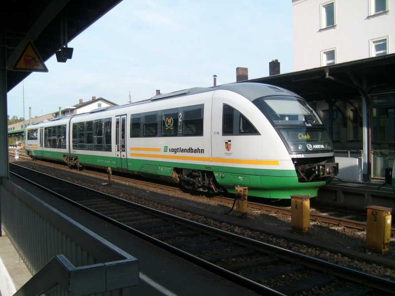 VT 19A of the Vogtlandbahn on 09/22/2007 in Marktredwitz (automatically