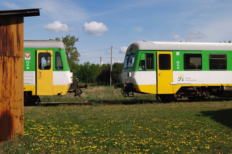 VT 627-102 und 008 in Sierpc (05.05.2009) 