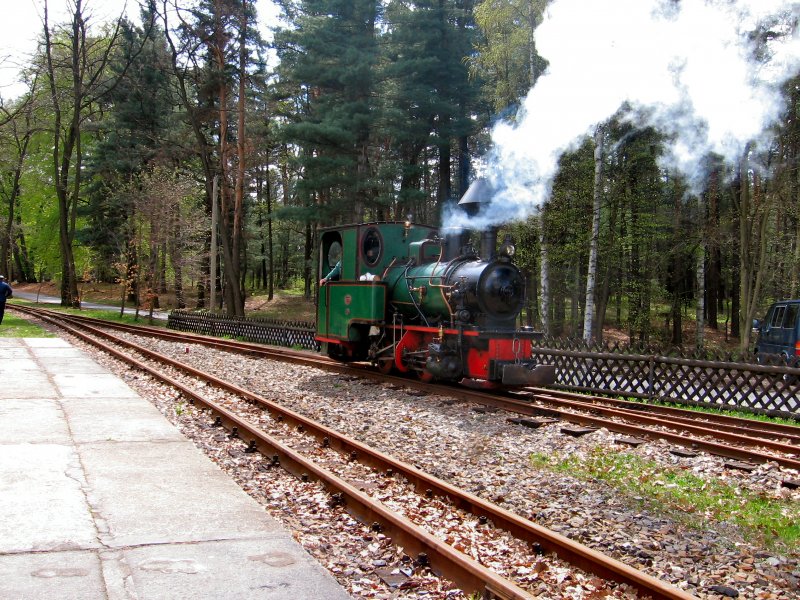 Rangierfahrt bei der Waldeisenbahn Muskau, 2006 