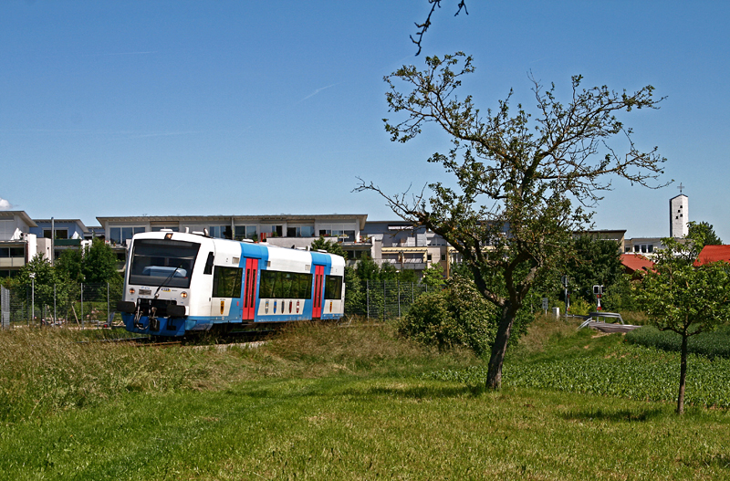 Am 29. Mai 2009 ist der WEG Triebwagen VT 414