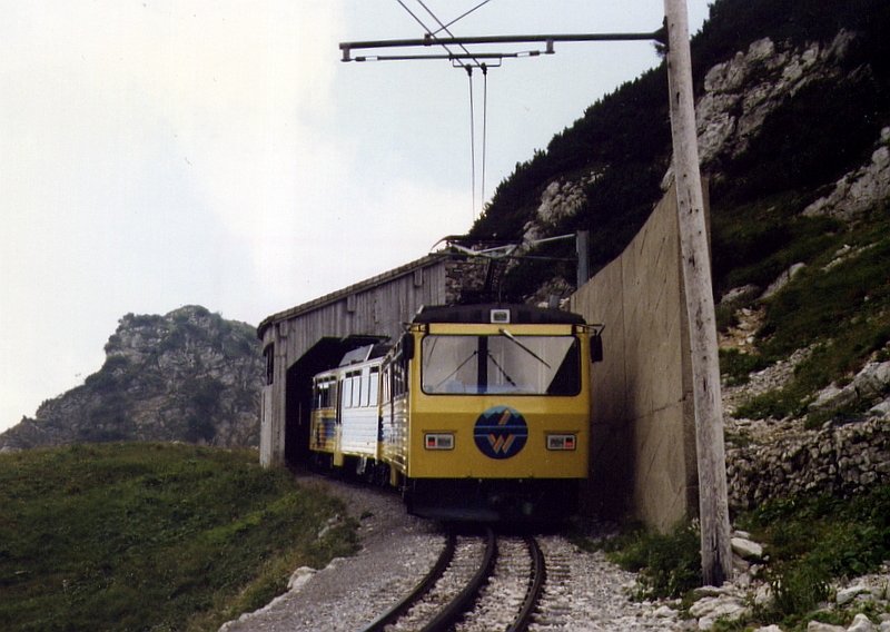 Two tunnels, I reached the top station, August 1997 (automatically