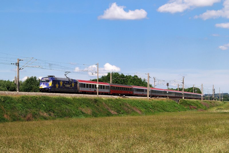 101 101 (Europa) mit EC 114 bei Gessertshausen (01.06.2008) 
