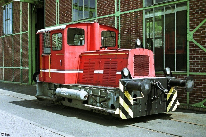 Henrichshütte Hattingen (Westphalian Industrial Museum): the serviceable locomotive 1 (Orenstein