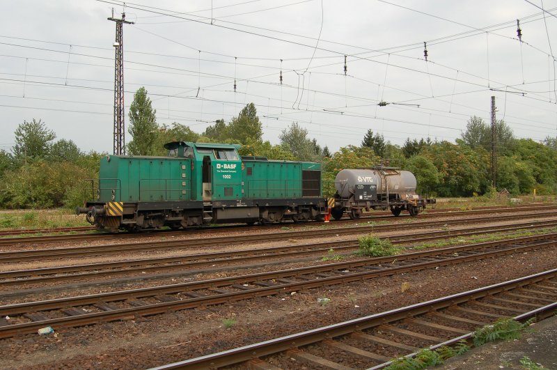 BASF Lok 1002 is ranked in Ludwigshafen-Oggersheim with a tank