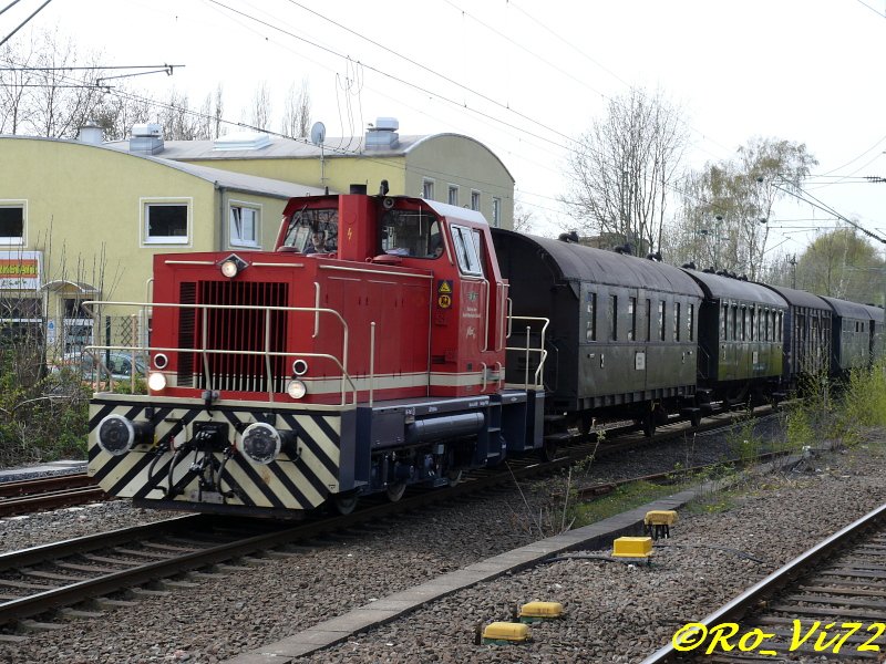 Lok "Max" (stations of the city Monheim) shuttle services at
