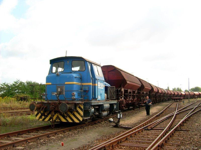 This blue shunter was on 8/30/2008 in SFW Delitzsch. According
