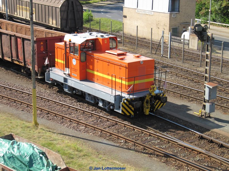 19.08.2009. Die Henschel-Werkslok im Braunschweiger Volkswagenwerk. 