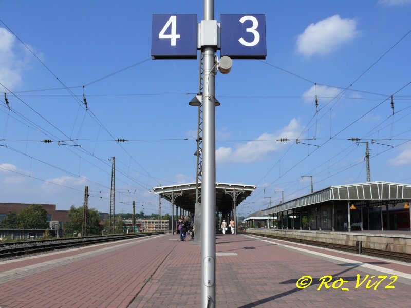 Witten Hbf,Gleis 3 + 4.Am 16.09.2007 