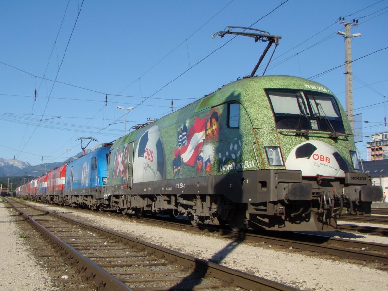 EM Werbeloks in W�rgl Hbf.24.08.2008  