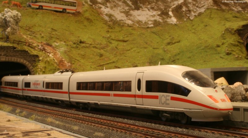 Mein 406 (M�rklin) bei der Einfahrt St.Georgen 1.2.09 