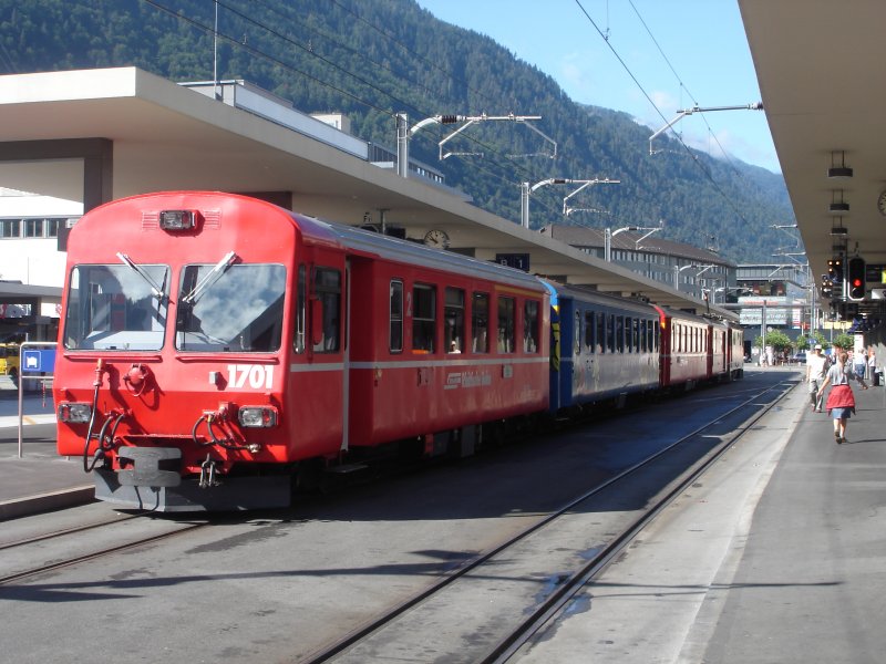 Zug der Arosabahn am 2.08.08 in Chur