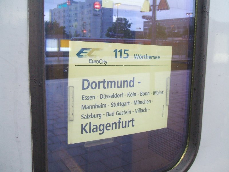 Train destination signs (automatically translated, Powered by Google) 