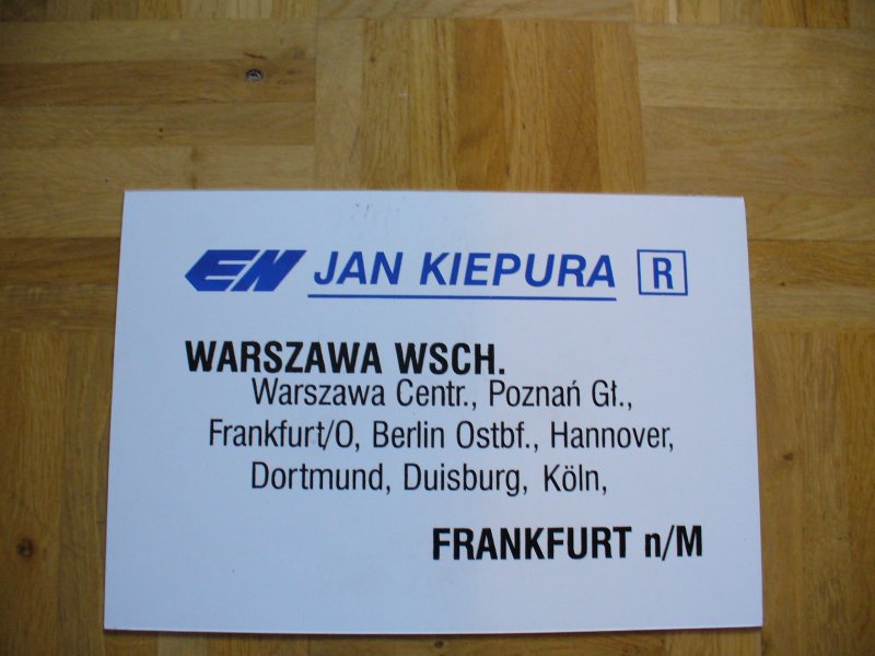 Zuglaufschuld PKP for the night ? 348 "Jan Kiepura" Wschodnia