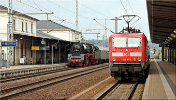 35 1097 auf ihrer Sonderfahrt nach Prag.