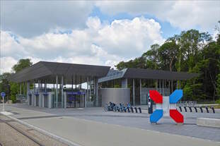 Vom Bahnsteig der LUXTRAM S.A.