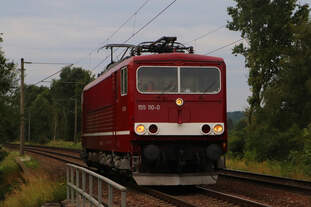 Als eines der wenigen Higlighs am 05.08 in Moorburg schaute die BR 155 110 von WFL überraschend vorbei.