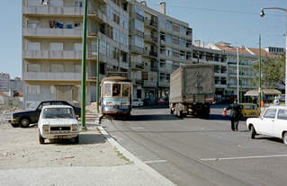 Lisboa / Lissabon CARRIS SL 24 (Tw 267) Parada do Alto de São João im Oktober 1982.