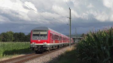 DB 111 189 schiebt am 25.07.2021 ihren Murgtäler Radexpress von Freudenstadt nach Ludwigshafen am Rhein.
