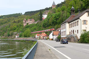 Am 29.04.2022 unternahm 111 189 mit ihrem  Fahrradexpress Murgtäler  eine Bewegungsfahrt von Ludwigshafen nach Heilbronn und über Bietigheim wieder nach Ludwigshafen.