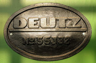 Fabrikschild der VL 2 der Museumseisenbahn Hanau (Hanau, 02.03.2025)