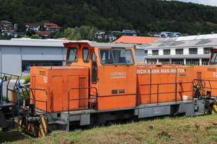 Gmeinder Lokomotiven GmbH Lok 50 (Gmeinder 5686/1990) am 23.07.2025 in Mosbach.
