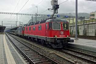 SBB 620 067 durchfahrt Spiez am ganz verregneten 28 Mai 2019.