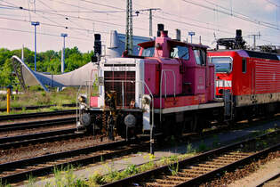 DB Rangierlok 364 566 - ex V 60 566 - am 16.05.2006, wenige Tage vor der z-Stellung, beim Hbf.