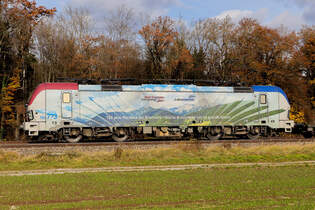 Lokomotion Werbelok 193 773 am 11.11.25 bei Zorneding.