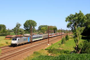 Belgin  Lok 186457 vom Lineas mit European Sleeper Berlin - Bruxelles-Midi, in Duffel  7/7/2023