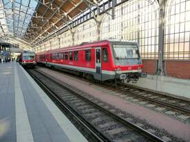 628 314 [9580 0 628 314-6 D-DB] vom Bh Rostock steht abgestellt in Gleis 1a des L�becker Hbf.