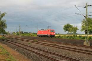 BR 185 231-8 als Tfzf zwischen Soest und Lippstadt.
