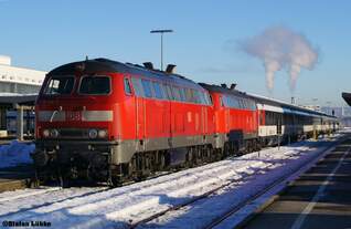 218 416 und 218 498 am 12.02.15 in Kempten