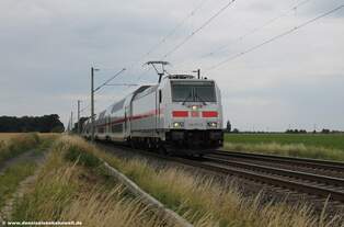 146 571-5 DB mit einem Intercity bei Sierße in Richtung Osten am 01.07.2016