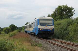 628 150-4 der EVB mit Moorexpress bei Osterholz-Scharmbeck 09.07.2016