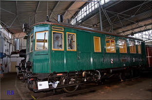 Dampftriebwagen M124 001 im Depot des Nationalen Technischen Museums (NTM) in Chomutov 28.08.2016