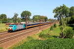 Belgium, SNCB  Locomotive 2804 hauling IC Amsterdam - Bruxelles-Midi, in Duffel  7/7/2023