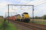 Belgin  Loks 7783+7774 von Lineas, mit ein Containerzug in Lokeren  16/10/2024