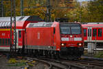 D-DB 146 108-6 fuhr am 31.10.2025 mit ihrem RE 70 (RE 11221) kommend aus Bordesholm (ABRD) in den Hamburger Hbf (AH) ein.