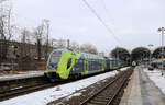 Kiel HBF am 10.2.2026 um 12.00 Uhr mit ET 445023 n. HH.