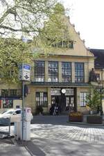 LINDAU/Bodensee (Landkreis Lindau/Bodensee), 23.04.2025, Blick auf das Gebude des Bahnhofs Lindau-Insel (ehemals Lindau Hbf)