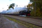 Nostalgiezugreisen Sonderzug mit Eurovapor 23 058-1 in Kahl am Main am 25.10.25