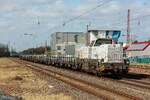   4185 044-9 Verkehrsgesellschaft Landkreis Osnabr�ck Northrail DE18 mit Aluzug in Hilden, M�rz 2026.