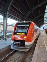 Überführung der beiden Vt 620 039 + 045 für die Sonderzüge zum Skiweltcup nach Bestwig, hier beim Betriebshalt zur Personalaufnahme in Hagen Hbf, 30.01.2026. Da war der 039 noch sauber...