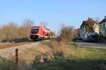 DB 641 040 als RB 16284 von Erfurt Nord nach Bad Langensalza, am 23.03.2026 in Gispersleben.