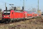 DB Regio AG - Region Nordost, Fahrzeugnutzer: Regionalbereich Berlin/Brandenburg, Potsdam mit ihrer  147 007  [NVR-Nummer: 91 80 6147 007-9 D-DB] und der RB24 von Schnefeld nach Eberswalde am