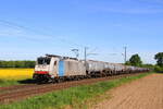 Deutschland   Lok 186 109 von RTBC zieht einem Kesselzug in B�singhoven   29/4/2026