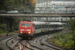 DB 111 191  Miete oder kaufe mich  mit Fuballsonderzug (Kln-Dortmund) in Wuppertal, Oktober 2025.